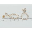 Серьги Xuping Позолота 18K пусеты Капельки с фианитами фото №2