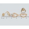 Серьги Xuping Позолота 18K пусеты Романтические подвески с фианитами фото №2 Серьги Xuping Позолота 18K пусеты Романтические подвески с фианитами фото №2