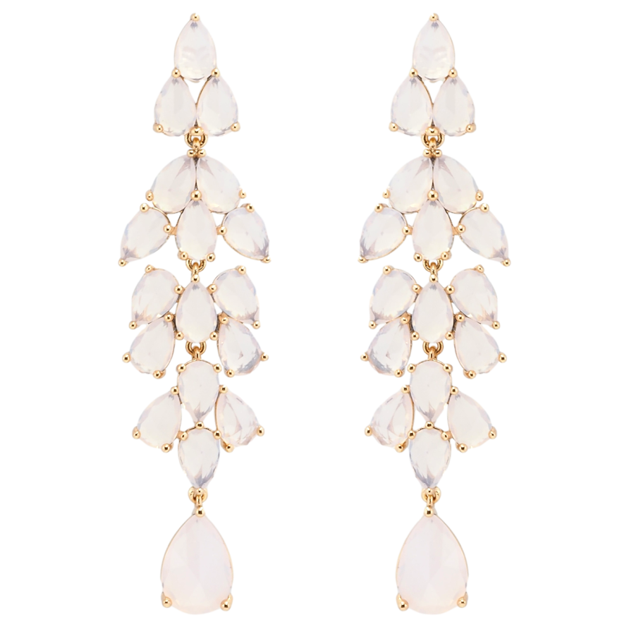 Серьги Xuping Позолота 18K пусеты Элегантные подвески из дымчато-розовых фианитов фото №1 Серьги Xuping Позолота 18K пусеты Элегантные подвески из дымчато-розовых фианитов фото №1