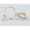 Серьги Xuping Позолота 18K пусеты Ежики фото №2 Серьги Xuping Позолота 18K пусеты Ежики фото №2