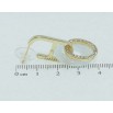 Сережки Xuping JEAN GOUJON Позолота 14K пусети Декоративні кільця фото №2