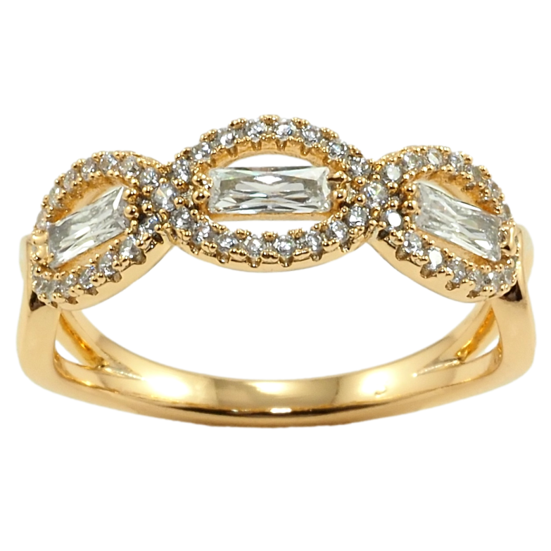 Каблучка Xuping Позолота 18K Інкрустація цирконієм фото №9 Каблучка Xuping Позолота 18K Інкрустація цирконієм фото №9