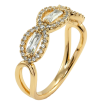 Каблучка Xuping Позолота 18K Інкрустація цирконієм фото №2 Каблучка Xuping Позолота 18K Інкрустація цирконієм фото №2