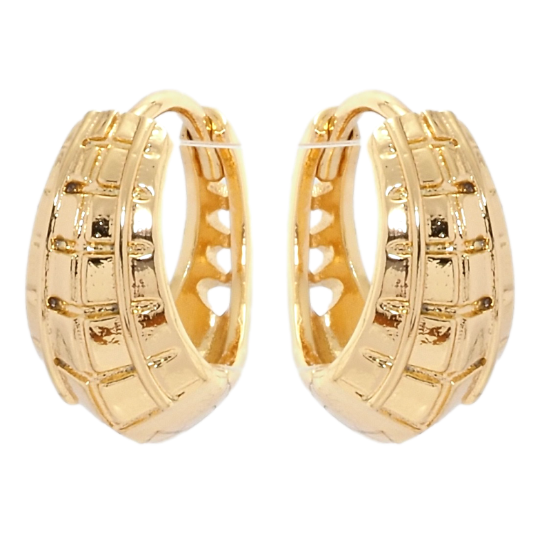 Сережки Xuping Позолота 18K колечка Декоративний орнамент фото №6 Сережки Xuping Позолота 18K колечка Декоративний орнамент фото №6
