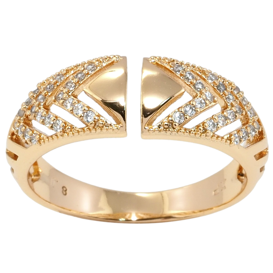 Кольцо Xuping Позолота 18K Инкрустация цирконием фото №1 Кольцо Xuping Позолота 18K Инкрустация цирконием фото №1