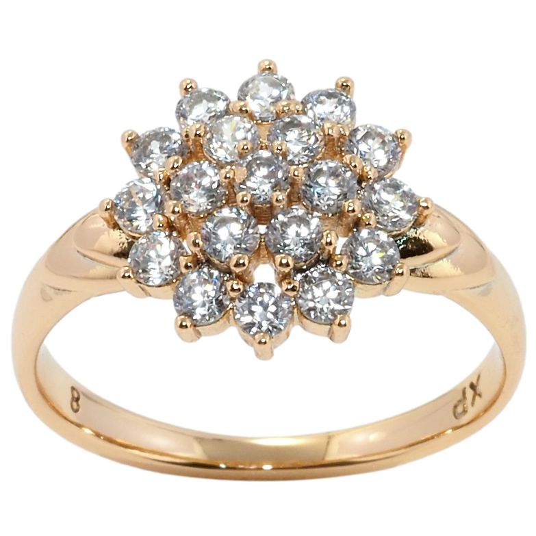 Каблучка Xuping Позолота 18K Інкрустація цирконієм фото №6 Каблучка Xuping Позолота 18K Інкрустація цирконієм фото №6