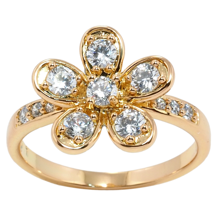 Кольцо Xuping Позолота 18K Цветок фото №1 Кольцо Xuping Позолота 18K Цветок фото №1