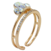Кольцо Xuping цвет 18K с кр-ми Swarovski Кристаллы АВ с дорожкой кристаллов фото №2
