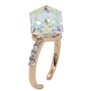 Каблучка Xuping колір 18K з кр-ми Swarovski Кристальний куб Shimmer фото №2 Каблучка Xuping колір 18K з кр-ми Swarovski Кристальний куб Shimmer фото №2