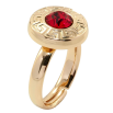Каблучка Xuping колір 18K з кр-ми Swarovski Кристал Light Siam з грецьким візерунком фото №2 Каблучка Xuping колір 18K з кр-ми Swarovski Кристал Light Siam з грецьким візерунком фото №2
