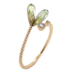 Кольцо Xuping цвет 18K с кр-ми Swarovski Сердце из кристаллов Chrysolite фото №2
