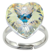 Кольцо Xuping цвет Родий с кр-ми Swarovski "Кристальное сердце Shimmer" фото №2 Кольцо Xuping цвет Родий с кр-ми Swarovski "Кристальное сердце Shimmer" фото №2