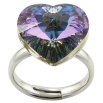 Каблучка Xuping колір Родій з кр-ми Swarovski "Кристальне серце Paradise Shine" фото №2 Каблучка Xuping колір Родій з кр-ми Swarovski "Кристальне серце Paradise Shine" фото №2
