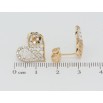 Серьги Xuping QQMM Позолота 18K пусеты Сердечки с цирконием и жемчужинками фото №2 Серьги Xuping QQMM Позолота 18K пусеты Сердечки с цирконием и жемчужинками фото №2