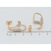 Серьги Xuping QQMM Позолота 18K пусеты Декоративные петельки с цирконием фото №2 Серьги Xuping QQMM Позолота 18K пусеты Декоративные петельки с цирконием фото №2