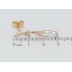 Сережки Xuping QQMM Позолота 18K пусети Гілочки з кристалами фото №2