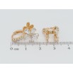 Серьги Xuping QQMM Позолота 18K подвески на колечках Кристальные цветочки фото №2 Серьги Xuping QQMM Позолота 18K подвески на колечках Кристальные цветочки фото №2