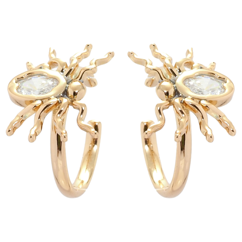 Сережки Xuping QQMM Позолота 18K кафи Павуки фото №7 Сережки Xuping QQMM Позолота 18K кафи Павуки фото №7