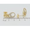 Сережки Xuping QQMM Позолота 14K пусети Бігунки з цирконієм фото №2 Сережки Xuping QQMM Позолота 14K пусети Бігунки з цирконієм фото №2