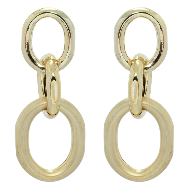 Сережки Xuping QQMM Позолота 14K пусети Ланцюжок фото №2