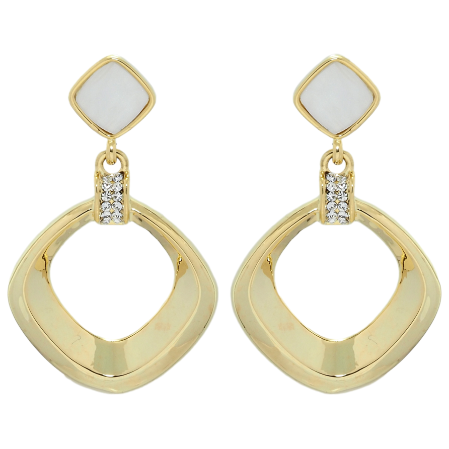 Серьги Xuping QQMM Позолота 14K пусеты Ромбовые подвески фото №1 Серьги Xuping QQMM Позолота 14K пусеты Ромбовые подвески фото №1