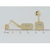 Серьги Xuping QQMM Позолота 14K пусеты Подвески с вставками циркония фото №2 Серьги Xuping QQMM Позолота 14K пусеты Подвески с вставками циркония фото №2