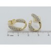 Сережки Xuping QQMM Позолота 14K пусети Петельки з інкрустацією цирконієм фото №2 Сережки Xuping QQMM Позолота 14K пусети Петельки з інкрустацією цирконієм фото №2