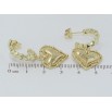 Сережки Xuping QQMM Позолота 14K пусети Сердечки I Love You фото №2 Сережки Xuping QQMM Позолота 14K пусети Сердечки I Love You фото №2