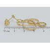 Серьги Xuping QQMM Позолота 14K пусеты Подвески с колечками фото №2 Серьги Xuping QQMM Позолота 14K пусеты Подвески с колечками фото №2