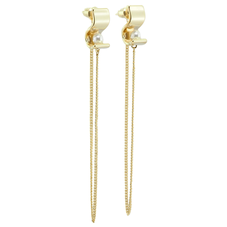 Сережки Xuping QQMM Позолота 14K пусети Декоративні підвіски з ланцюжками фото №1 Сережки Xuping QQMM Позолота 14K пусети Декоративні підвіски з ланцюжками фото №1