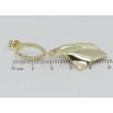 Сережки Xuping QQMM Позолота 14K пусети Ромбові підвіски фото №2 Сережки Xuping QQMM Позолота 14K пусети Ромбові підвіски фото №2