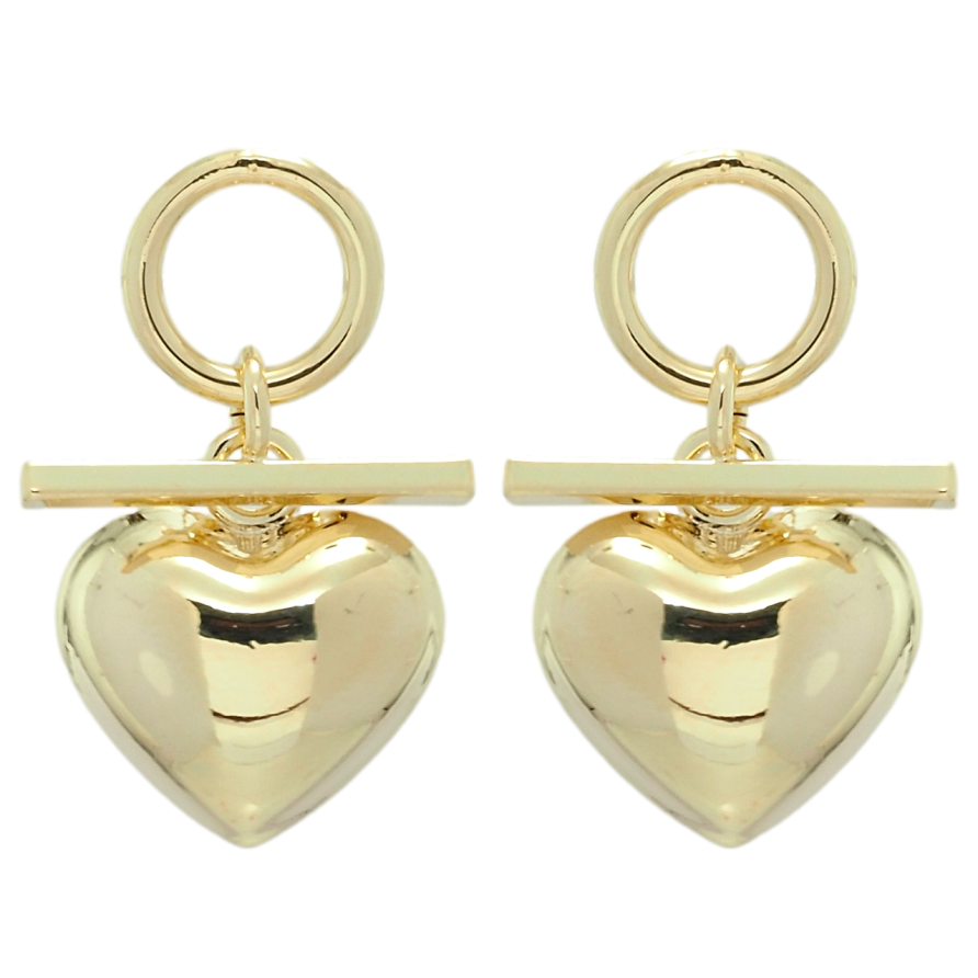 Серьги Xuping QQMM Позолота 14K пусеты Подвески сердечки фото №1 Серьги Xuping QQMM Позолота 14K пусеты Подвески сердечки фото №1