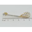 Сережки Xuping QQMM Позолота 14K пусети Кристальні підвіски фото №2 Сережки Xuping QQMM Позолота 14K пусети Кристальні підвіски фото №2