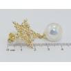 Сережки Xuping QQMM Позолота 14K пусети Зірки з перлинними підвісками фото №2 Сережки Xuping QQMM Позолота 14K пусети Зірки з перлинними підвісками фото №2