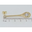 Серьги Xuping QQMM Позолота 14K пусеты Подвески с фианитами фото №2