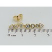 Сережки Xuping QQMM Позолота 14K пусети Стріли з фіанітами фото №2 Сережки Xuping QQMM Позолота 14K пусети Стріли з фіанітами фото №2