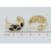 Серьги Xuping QQMM Позолота 14K пусеты Дуги с точками эмалью фото №2 Серьги Xuping QQMM Позолота 14K пусеты Дуги с точками эмалью фото №2