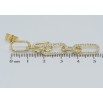 Сережки Xuping QQMM Позолота 14K пусети Ланцюжки з цирконієм фото №2 Сережки Xuping QQMM Позолота 14K пусети Ланцюжки з цирконієм фото №2