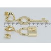 Сережки Xuping QQMM Позолота 14K пусети Підвіски ключ із замком фото №2 Сережки Xuping QQMM Позолота 14K пусети Підвіски ключ із замком фото №2
