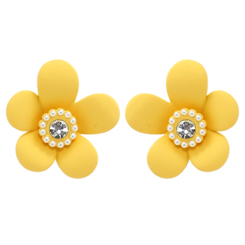 Сережки Xuping QQMM Родій пусети Жовті квіточки з покриттям Soft-touch фото №16 Сережки Xuping QQMM Родій пусети Жовті квіточки з покриттям Soft-touch фото №16