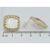 Сережки Xuping JEAN GOUJON Позолота 14K пусети Декоративні ромби 18х18мм фото №2 Сережки Xuping JEAN GOUJON Позолота 14K пусети Декоративні ромби 18х18мм фото №2