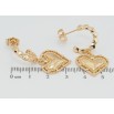 Сережки Xuping QQMM Позолота 18K пусети Сердечки I Love You фото №3 Сережки Xuping QQMM Позолота 18K пусети Сердечки I Love You фото №3