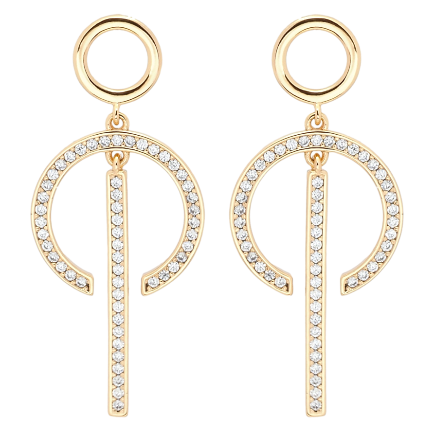 Серьги Xuping Позолота 18K пусеты Подвески с цирконием фото №1 Серьги Xuping Позолота 18K пусеты Подвески с цирконием фото №1