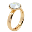Каблучка Xuping колір 18K з кр-ми Swarovski Кристал АВ, 10х12мм фото №2 Каблучка Xuping колір 18K з кр-ми Swarovski Кристал АВ, 10х12мм фото №2