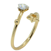 Кольцо Xuping цвет 14K с кр-ми Swarovski Звезды кристалл АВ фото №2 Кольцо Xuping цвет 14K с кр-ми Swarovski Звезды кристалл АВ фото №2
