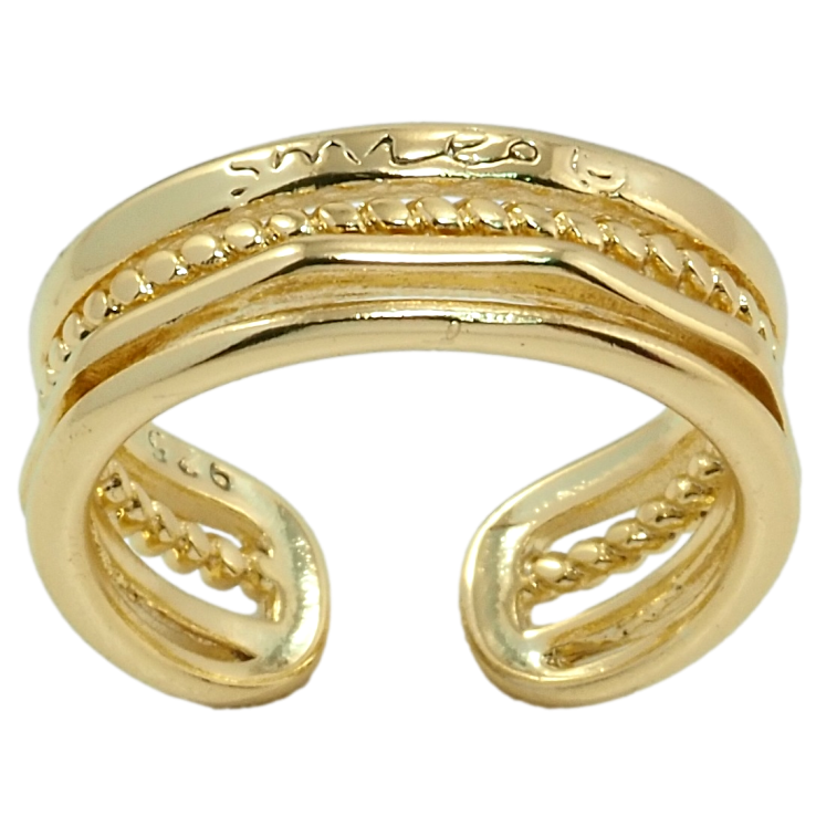 Кольцо Xuping QQMM Позолота 14K Широкая шинка с узором фото №11 Кольцо Xuping QQMM Позолота 14K Широкая шинка с узором фото №11