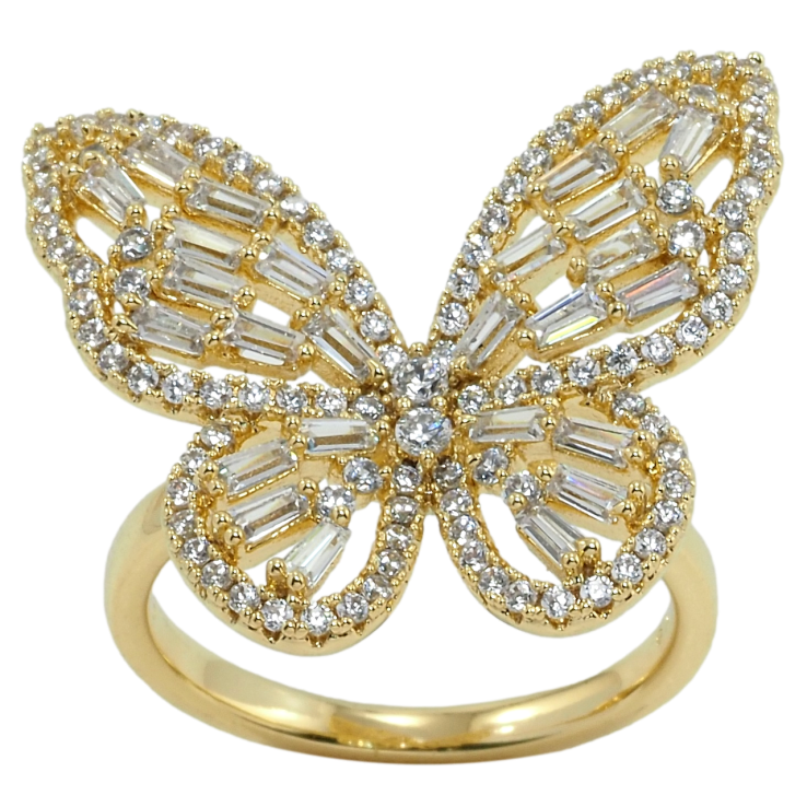 Кольцо Xuping QQMM Позолота 14K Бабочка инкрустация цирконием фото №10 Кольцо Xuping QQMM Позолота 14K Бабочка инкрустация цирконием фото №10