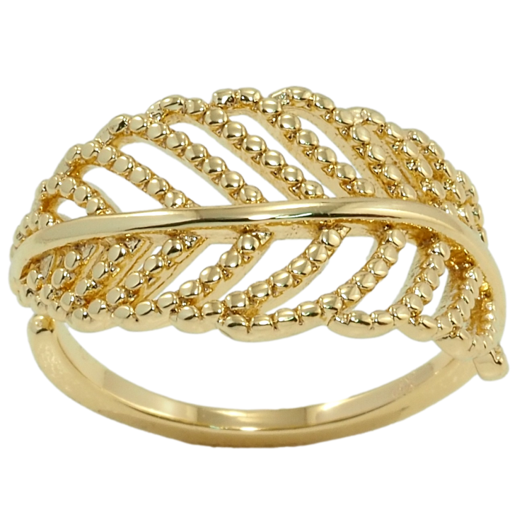 Кольцо Xuping QQMM Позолота 14K Перо фото №25