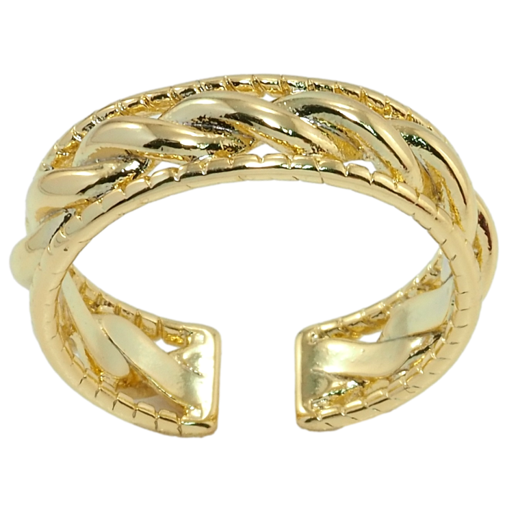 Кольцо Xuping QQMM Позолота 14K Узор шнур фото №7 Кольцо Xuping QQMM Позолота 14K Узор шнур фото №7