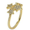 Кольцо Xuping QQMM Позолота 14K Звезды фото №2 Кольцо Xuping QQMM Позолота 14K Звезды фото №2